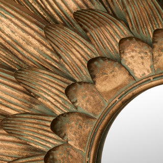 Plumed Mirror, Large, texture detail