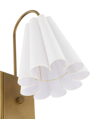 Blithe White Wall Sconce, alternate view 8