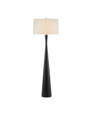 Montenegro Black Floor Lamp in cast aluminum