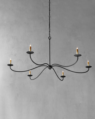 Saxon Large Black Chandelier, alternate view 5
