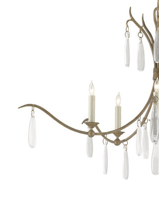 Marshallia Small Gold Chandelier, alternate view 2