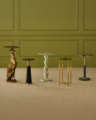 Miles Black Marble Accent Table, alternate view 5