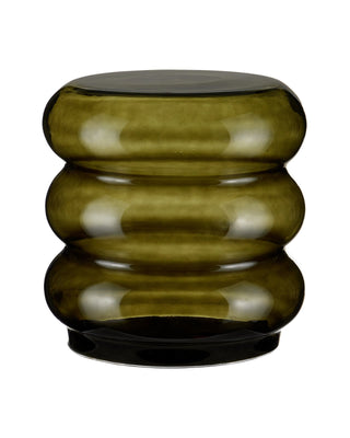 Sophus Accent Table in clear dark green and glass