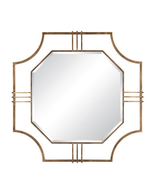 Sojourner Mirror in antique gold and iron
