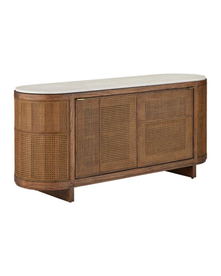 Virtuosity Credenza in brushed driftwood and mindi