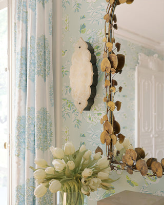 Vinna Arch Brass Leaves Mirror, alternate view 5