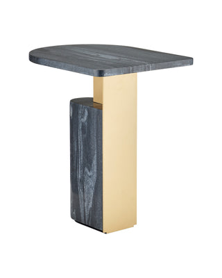 Aldous Accent Table in black and gold