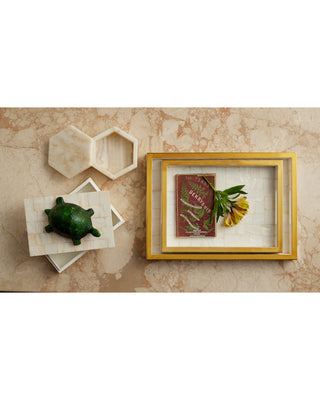 Casey Mother of Pearl Tray Set of 2, alternate view 6