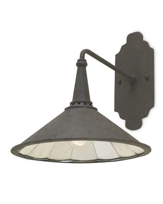 Manuscript Black Wall Sconce in molé and wrought iron
