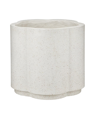 Smerlato Ivory Terrazzo Large Planter in fiber concrete and stone
