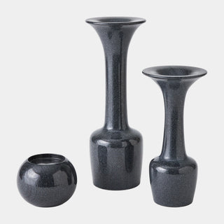 Calyx Candle Holder, Black, styled in a room