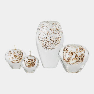 Daphne Oil Candle, Brown Spots, styled in a room