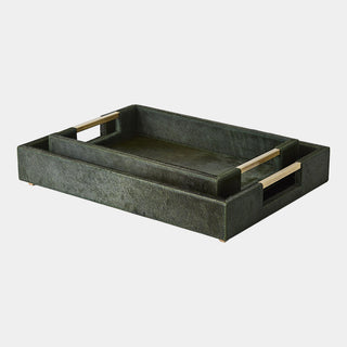 Posh Tray, Hair, On, Hide Green, styled in a room