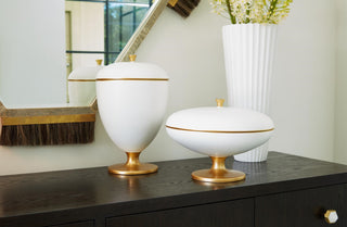 Bastille Vessel, Tall, styled in a room