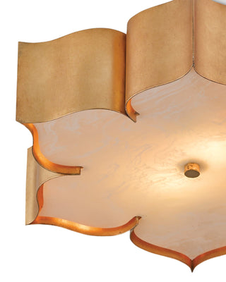 Grand Lotus Gold Flush Mount, alternate view 2