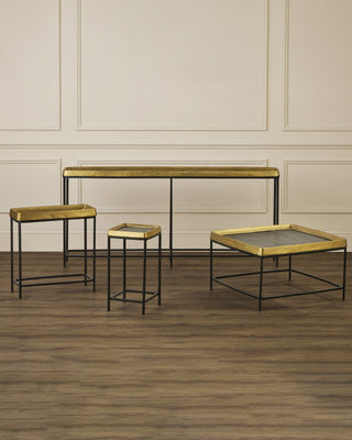 Tanay Brass Side Table, alternate view 4
