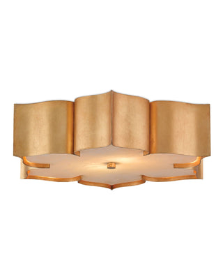 Grand Lotus Gold Flush Mount, alternate view 3