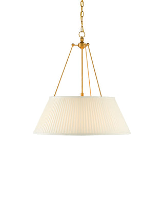 Lytham Gold Pendant in antique gold leaf and white