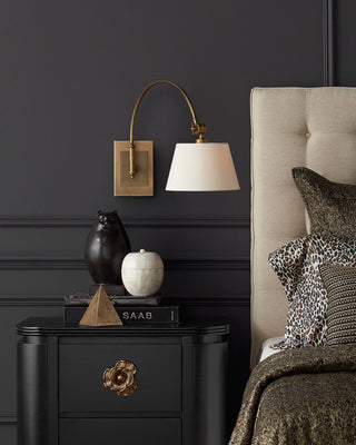 Ashby Brass Swing-Arm Wall Sconce, alternate view 3