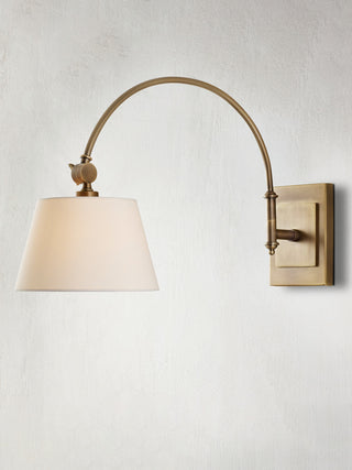 Ashby Brass Swing-Arm Wall Sconce, alternate view 4