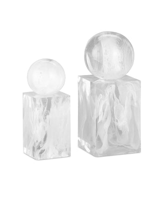 Nova White Objects Set of 2, alternate view 3