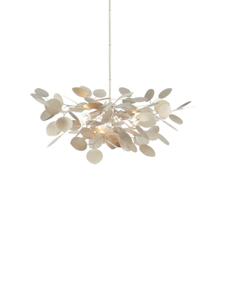 Lunaria Small Silver Chandelier in wrought iron