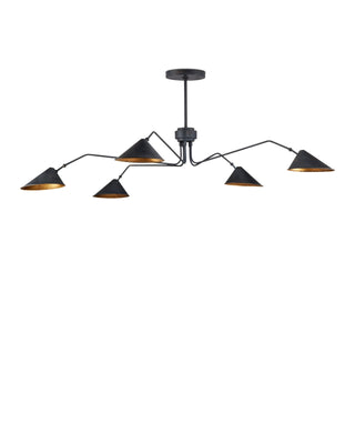 Serpa Black Chandelier, alternate view 5