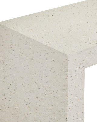 Carson Ivory Terrazzo Bench, alternate view 2