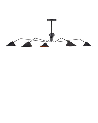 Serpa Black Chandelier, alternate view 4