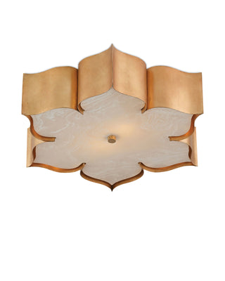 Grand Lotus Gold Flush Mount, alternate view 4